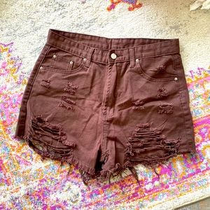 Urban Outfitters shorts. Brown ripped jean shorts. NWOT